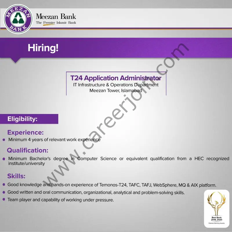 Meezan Bank Limited Jobs August 2022 02