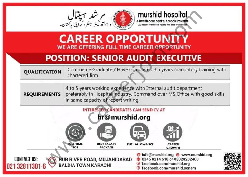 Murshid Hospital & Health Care Center Jobs Senior Audit Executive 01