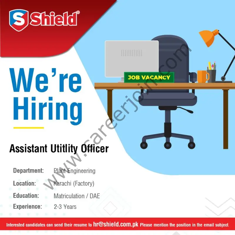 Shield Corporation Limited Jobs Assistant Utility Officer 01