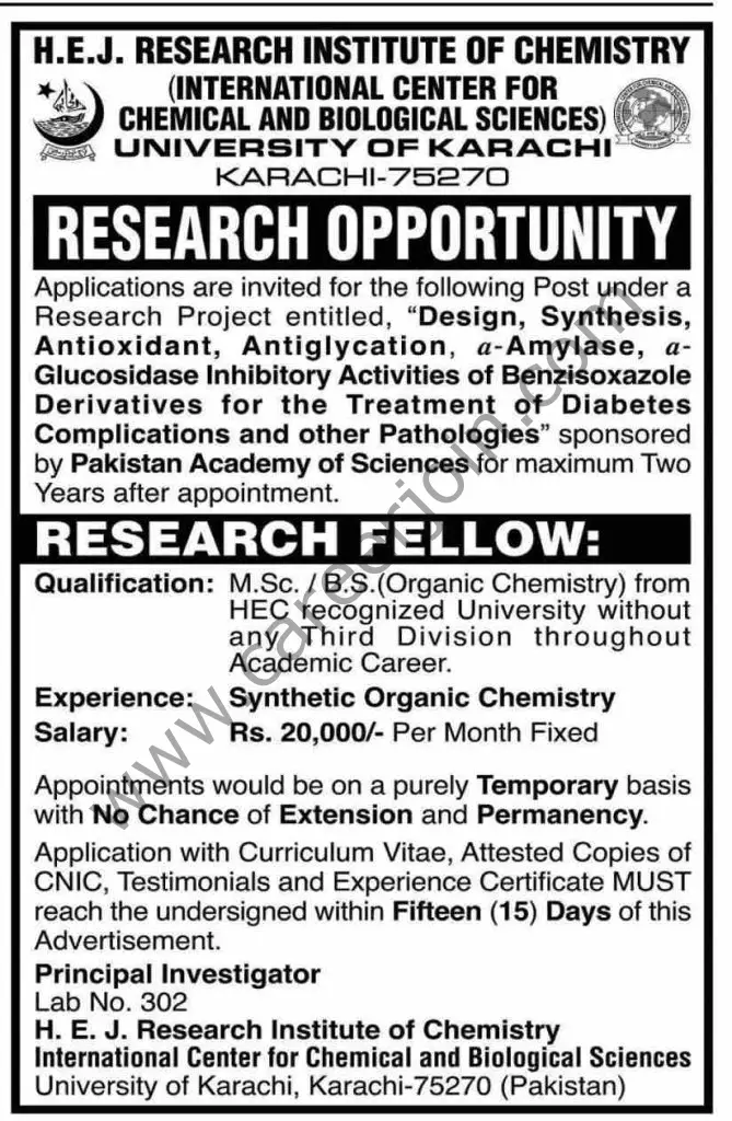 University of Karachi Jobs 07 August 2022 Dawn 1