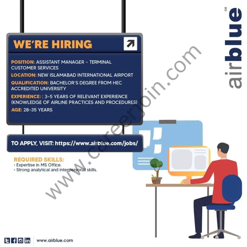 AirBlue Pakistan Jobs Assistant Manager 01