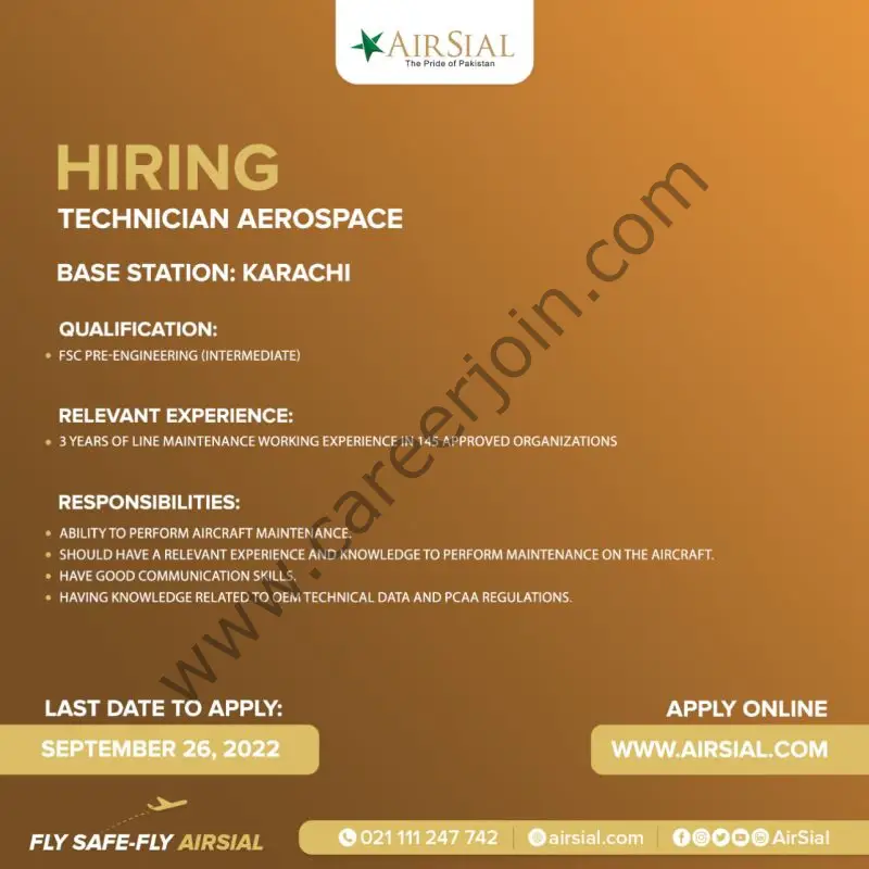 AirSial Limited Jobs September 2022 02