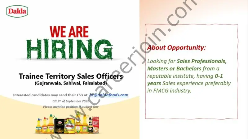 Dalda Foods Limited Jobs Trainee Territory Sales Officers 01
