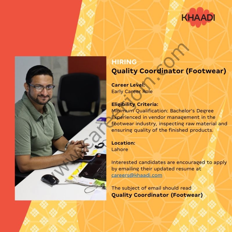 Khaadi SMC Pvt Ltd Jobs Quality Coordinator 01