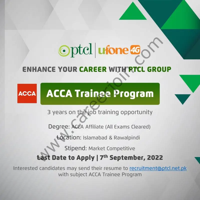 PTCL Group’s ACCA Trainee Program 2022 01