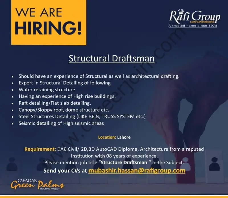 Rafi Group Jobs Structural Draftsman 01