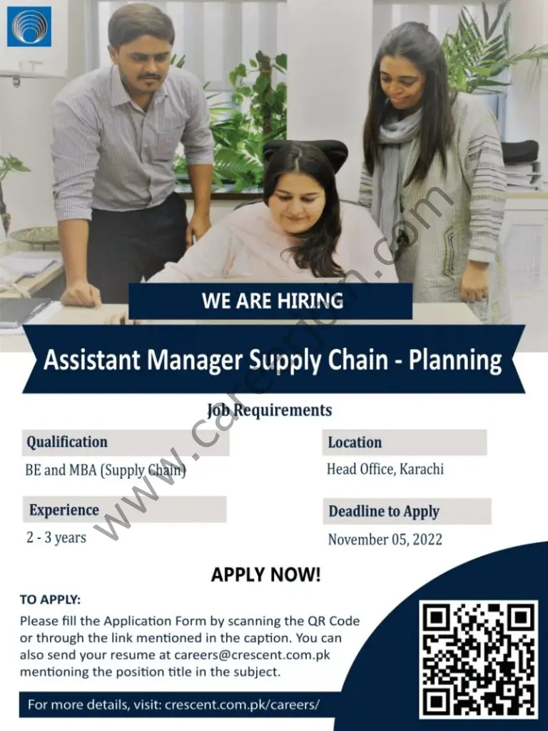 Crescent Steel & Allied Products Limited Jobs  Assistant Manager Supply Chain Planning 1
