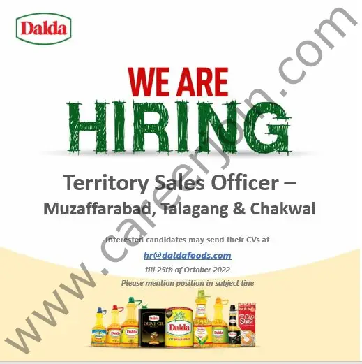 Dalda Foods Limited Jobs Territory Sales Officer 1