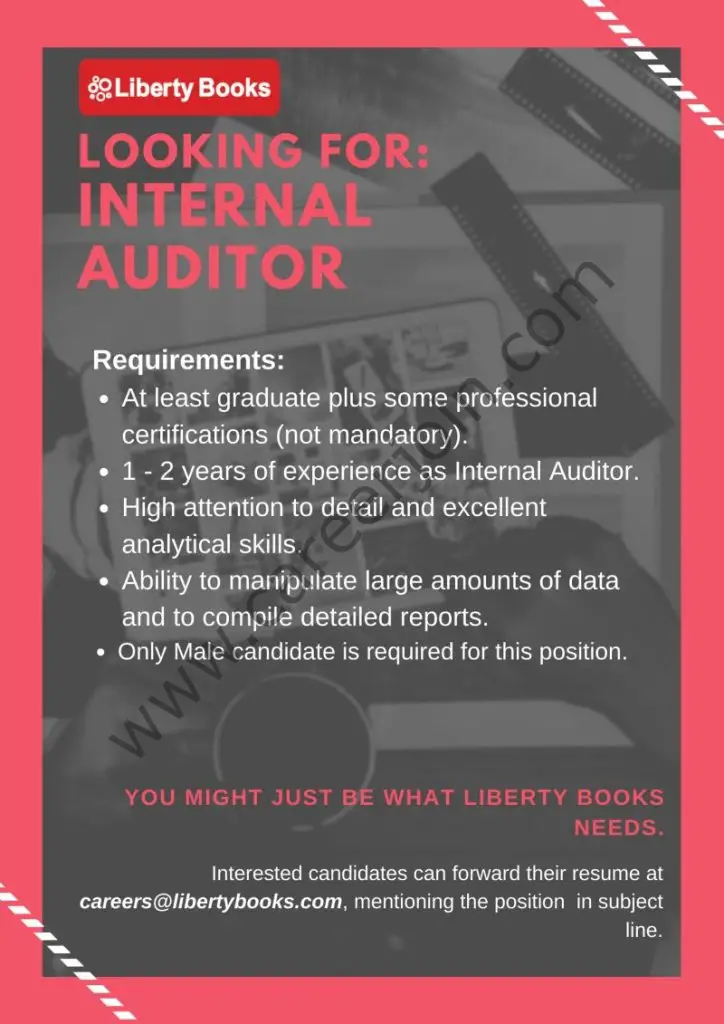 Liberty Books Pvt Ltd Jobs Internal Auditor 1