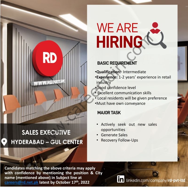 RD Ruba Digital Pvt Ltd Jobs Sales Executive 1