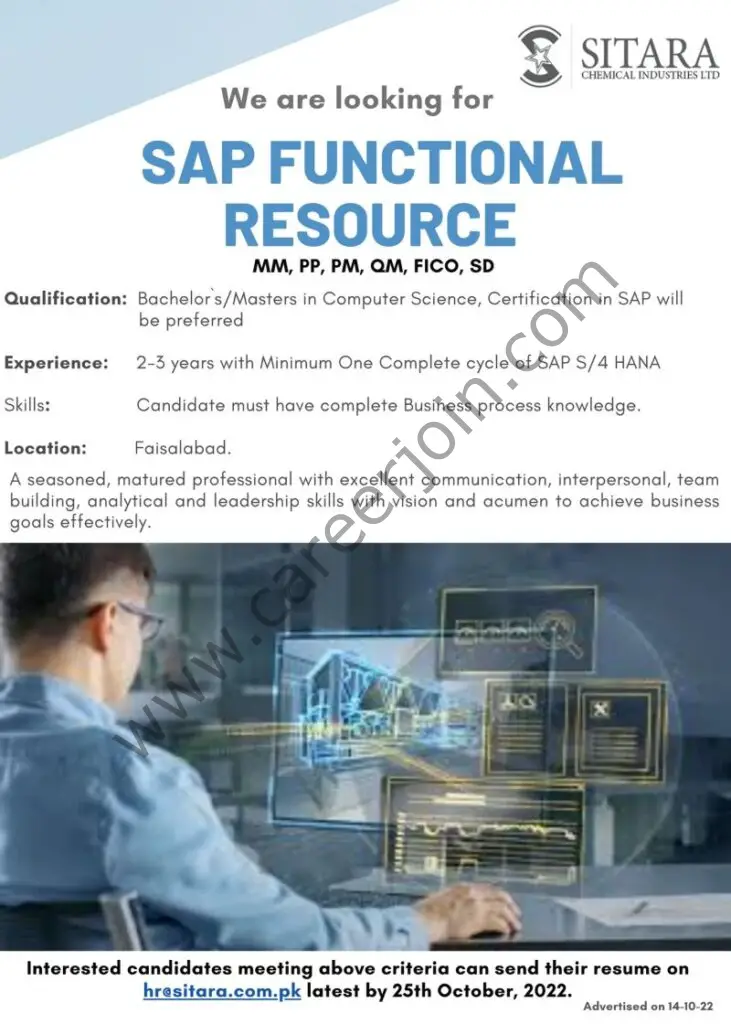 Sitara Chemical Industries Limited Jobs SAP Functional Resource 1