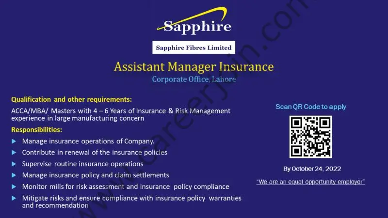 Sapphire Fibres Limited Jobs October 2022 2