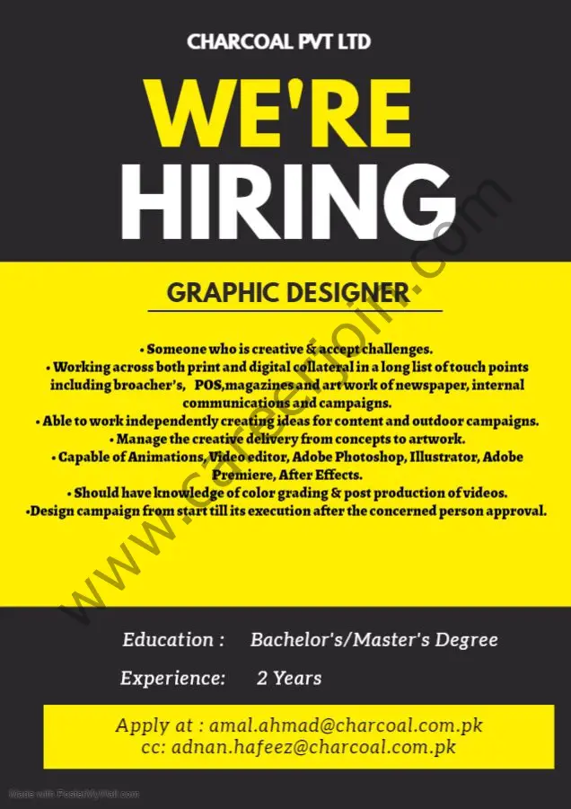 Charcoal Pvt Ltd Jobs Graphic Designer 1
