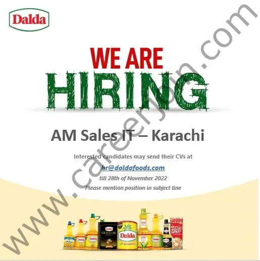 Dalda Foods Limited Jobs AM Sales IT 1