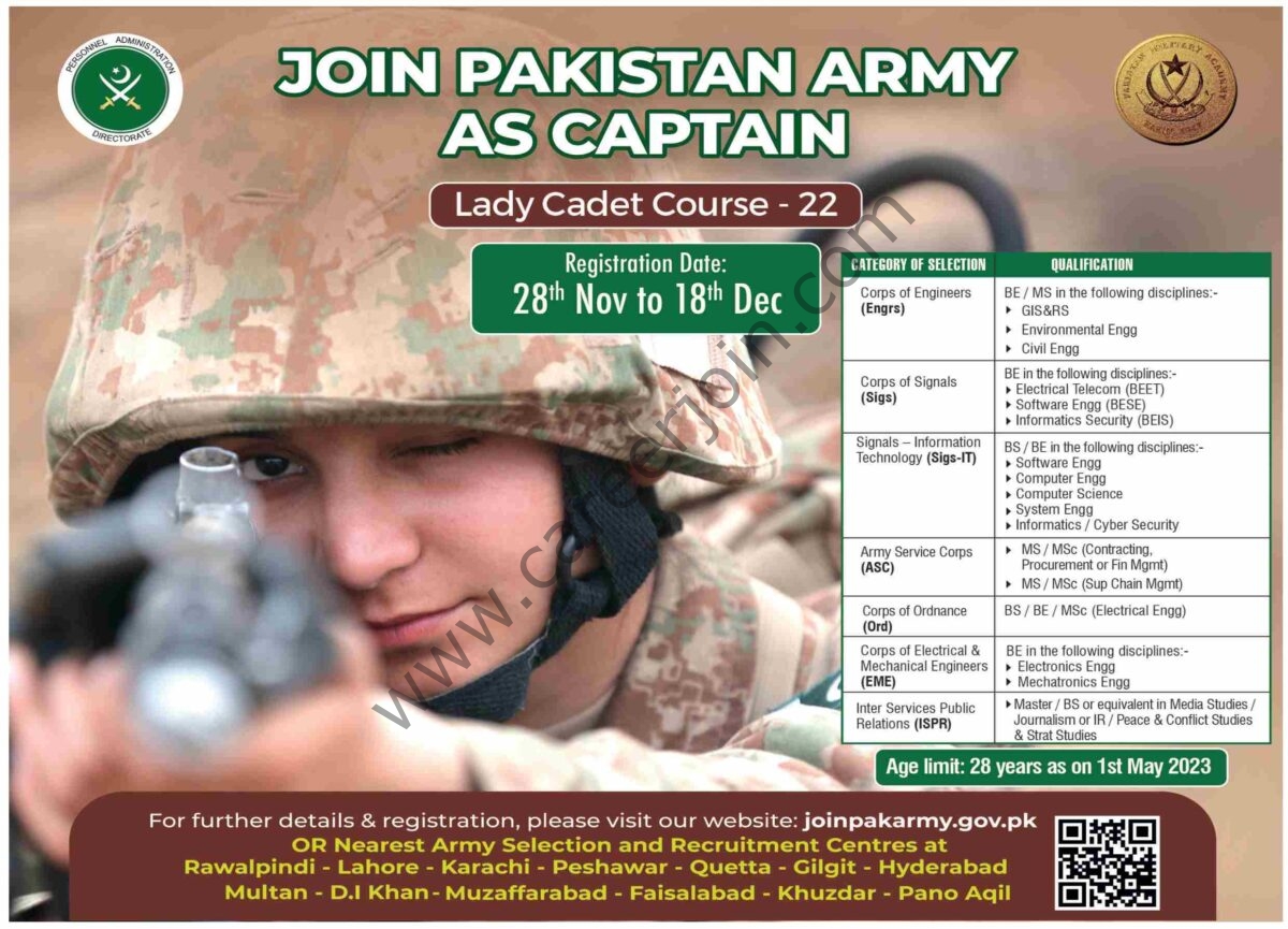 Join Pakistan Army Jobs 27 November 2022 Nawaiwaqt 1
