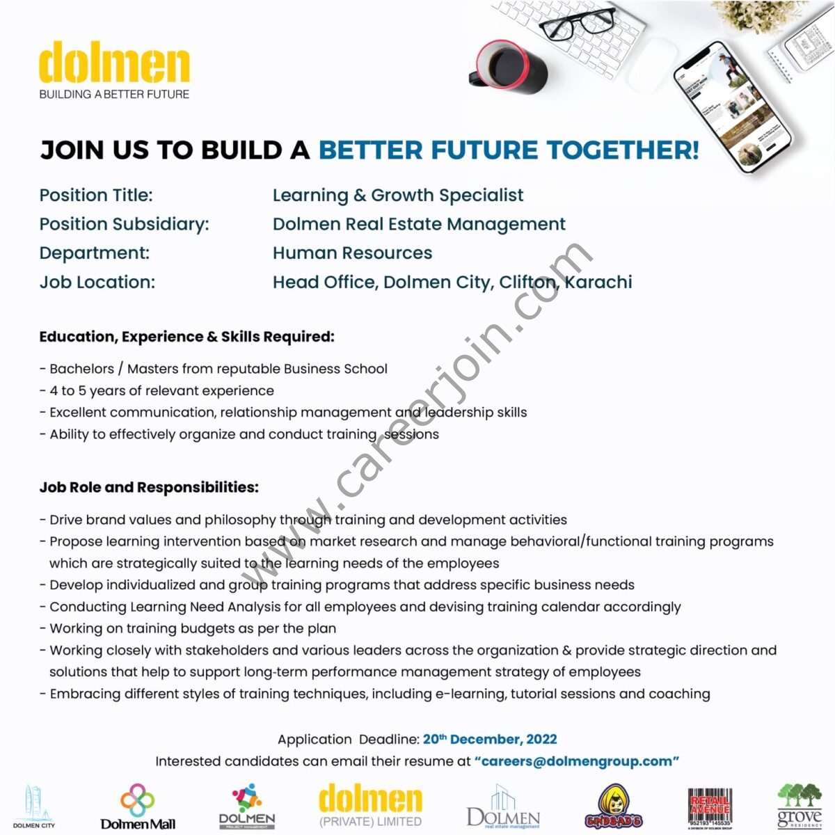 Dolmen Group Jobs Learning & Growth Specialist 1