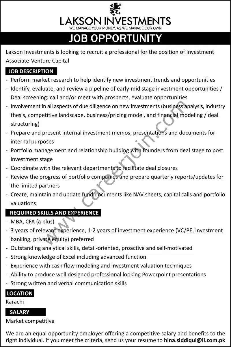 Lakson Investments Jobs December 2022 1