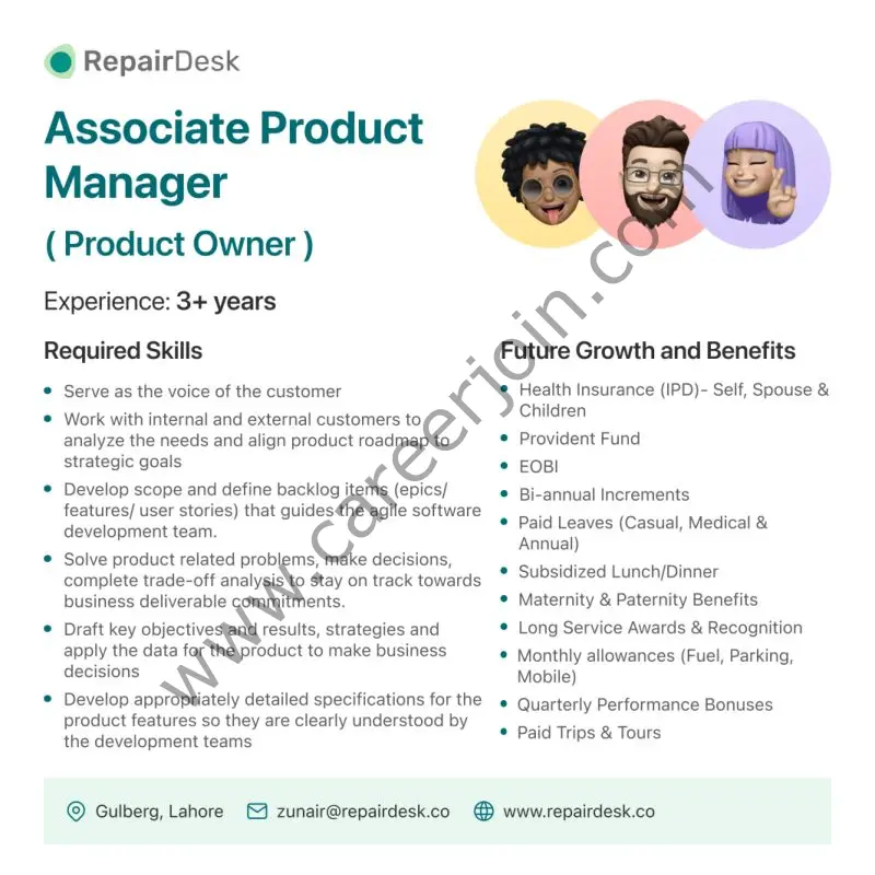 RepairDesk Pvt Ltd Jobs Associate Product Manager 1