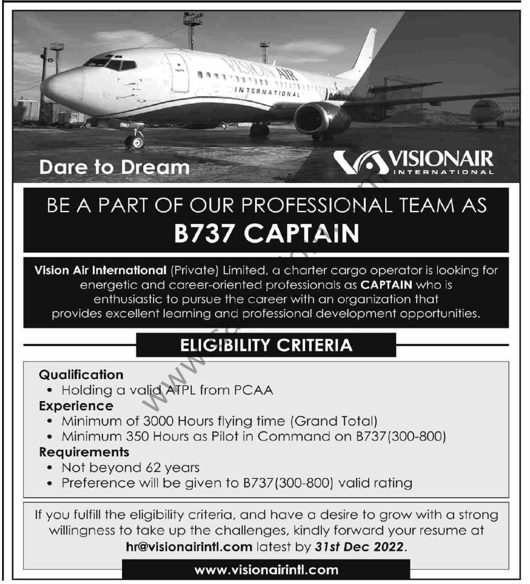 Vision Air International Jobs 18 December 2022 Dawn 12