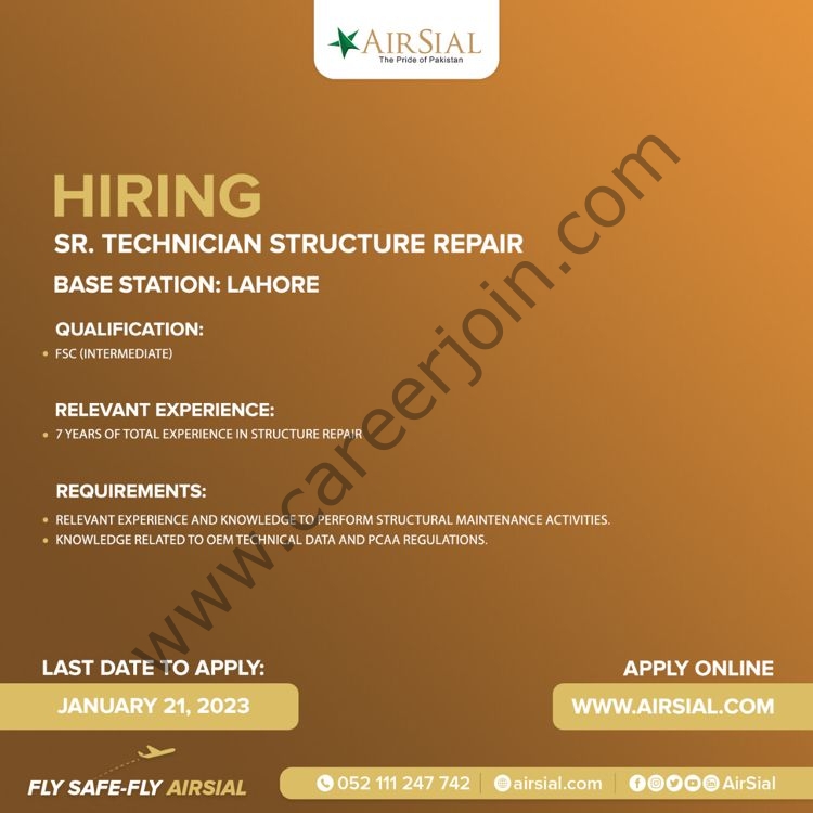 AirSial Limited Jobs January 2023 1