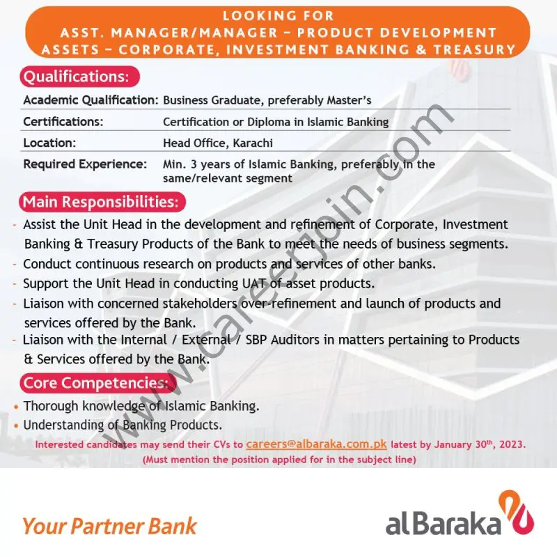 Albaraka Bank Pakistan Limited Jobs January 2023 1