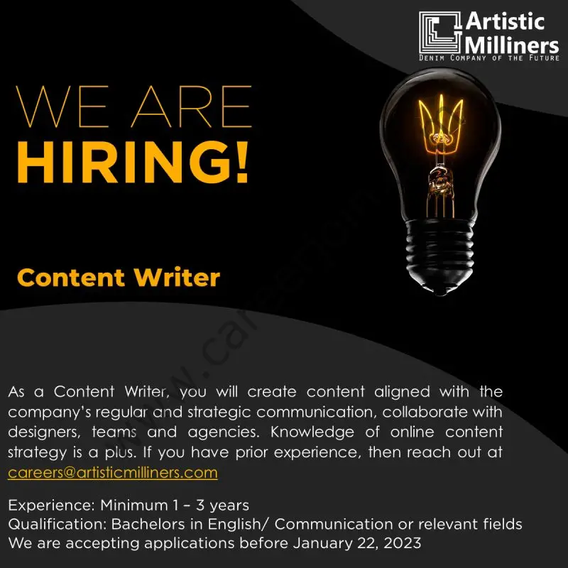 Artistic Milliners Pvt Ltd Jobs Content Writer 1