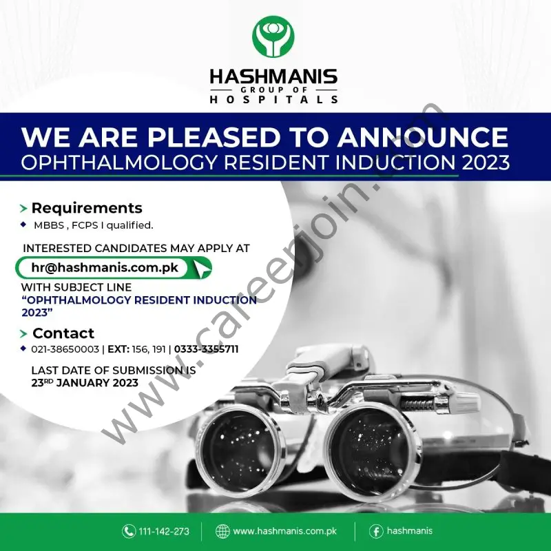Hashmani Group Of Hospitals Ophthalmology Resident Induction 2023 1