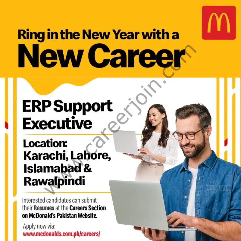 McDonalds Pakistan Jobs ERP Support Executive 1