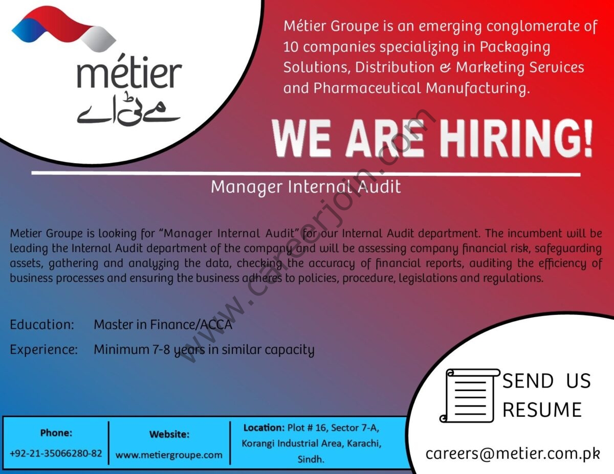 Metier Groupe Jobs 30 January 2023 1