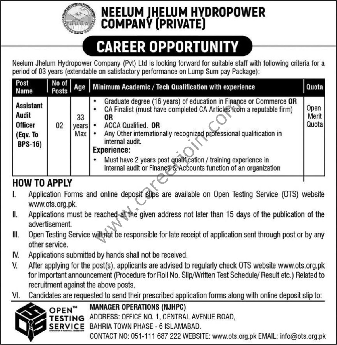 Neelum Jhelum Hydropower Co Pvt Ltd Jobs 15 January 2023 Express 1