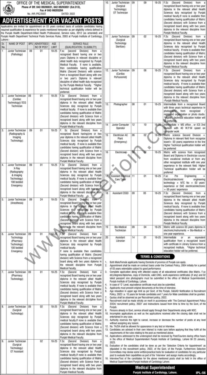 Office of The Medical Superintendent Jobs 03 January 2023 Express 1