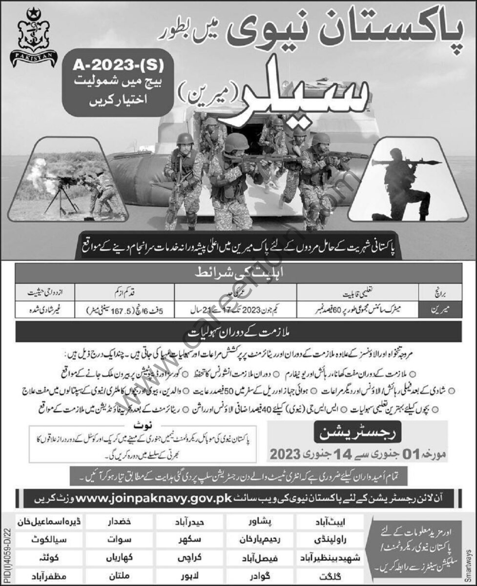 Pakistan Navy Jobs 01 January 2023 Express 11
