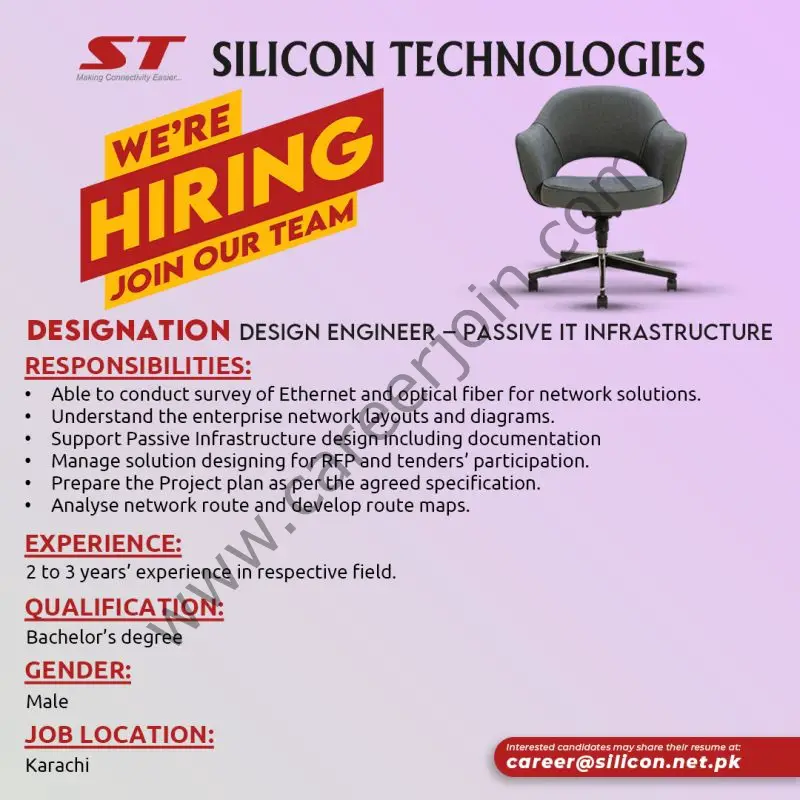 Silicon Technologies Jobs Jobs Design Engineer Passive IT Infrastructure 1