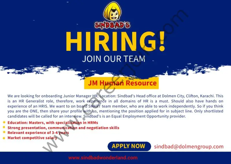 Sindbad's Wonderland Jobs JM Human Resource 1