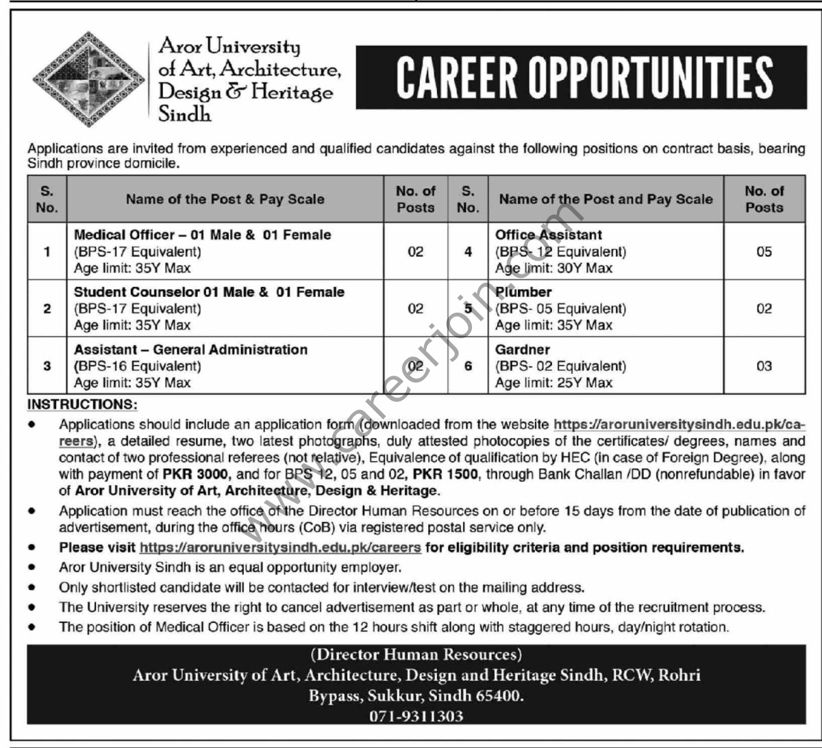 Aror University Jobs 19 February 2023 Dawn 11