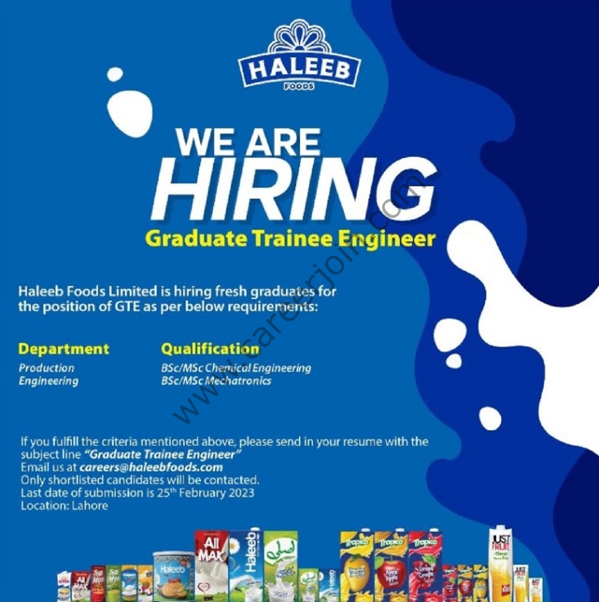 Haleeb Foods Limited Jobs February 2023 2