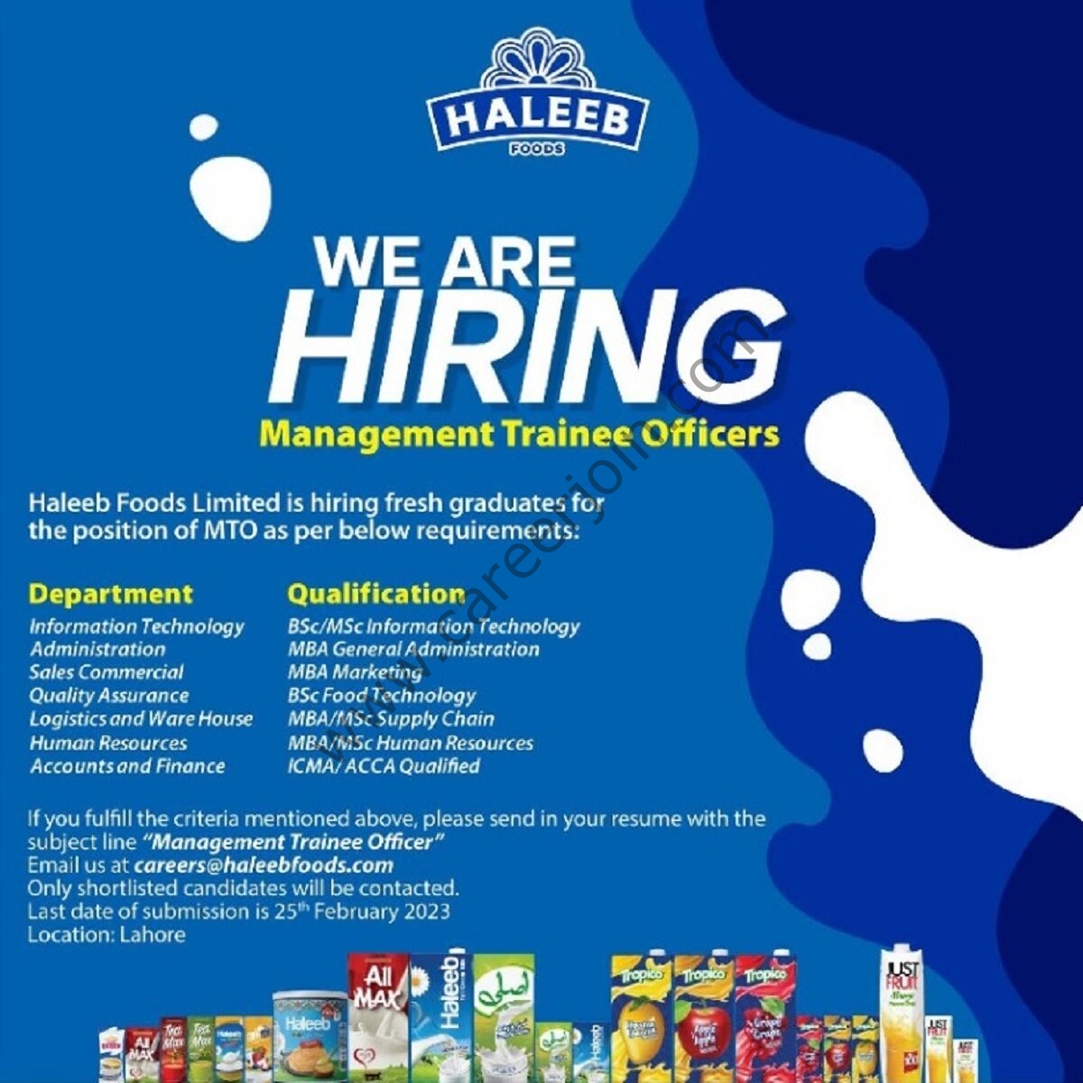 Haleeb Foods Limited Jobs February 2023 1
