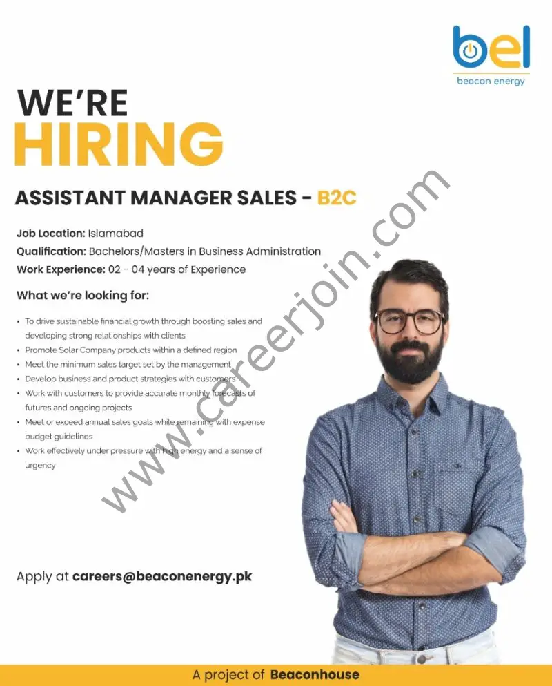 Beacon Energy Pvt Ltd Jobs Assistant Manager Sales B2C 1