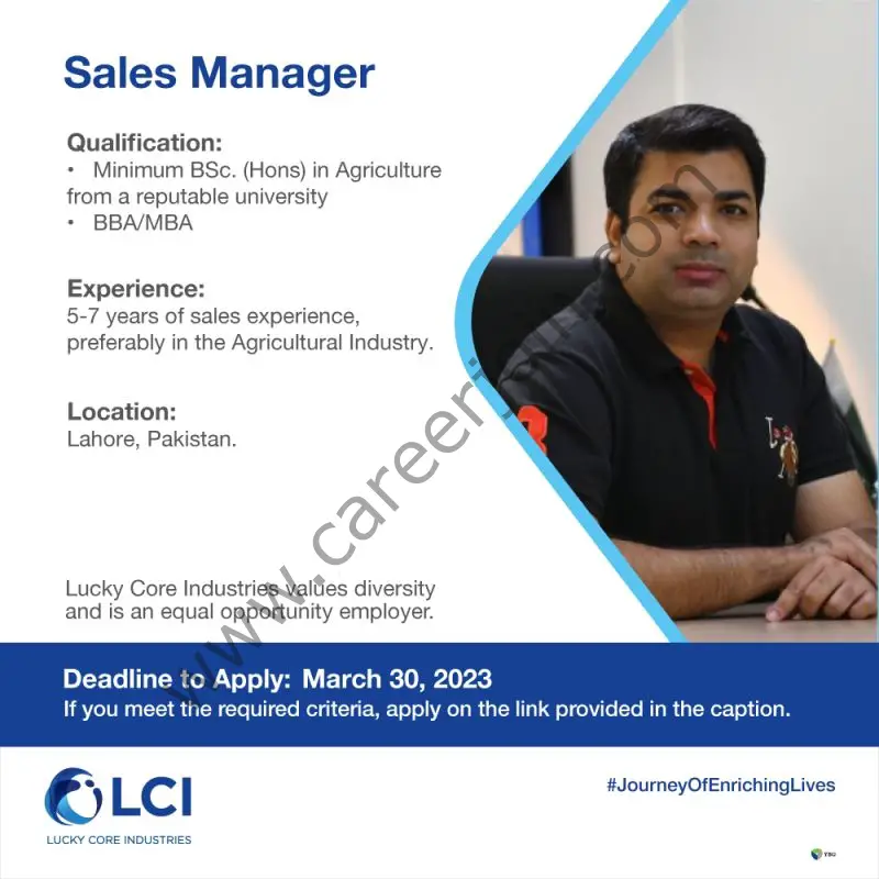 Lucky Core Industries Jobs Sales Manager 1