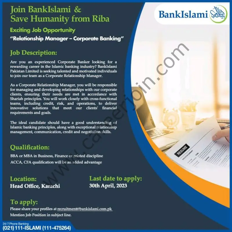Bank Islami Pakistan Pvt Ltd Jobs Relationship Manager Corporate Banking 1