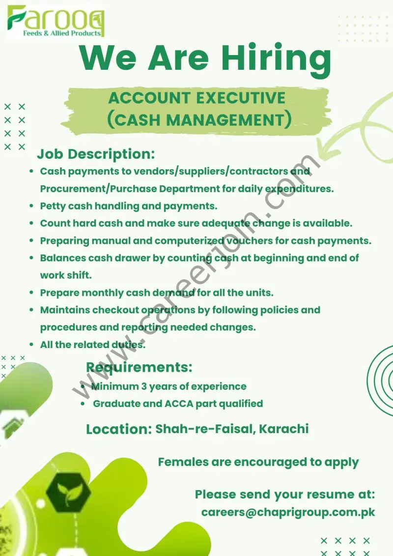Farooq Feeds & Allied Products Jobs Account Executive 1