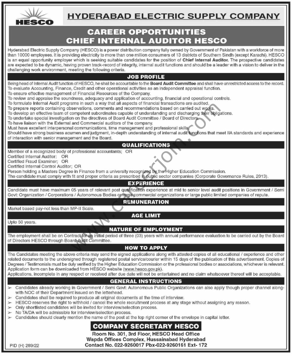 Hyderabad Electric Supply Co Jobs 04 April 2023 01