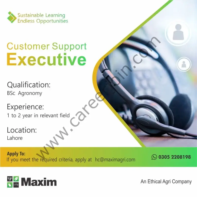 Maxim Agri Pvt Ltd Jobs April 2023 2
