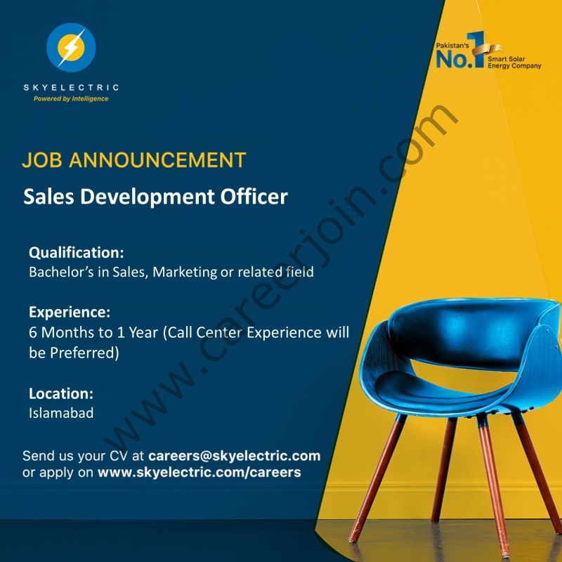 SkyElectric Pvt Ltd Jobs Officer Sales Development 1
