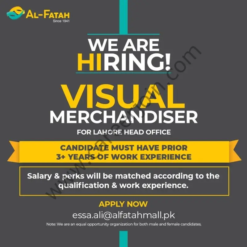 Al Fatah Shopping Malls Jobs Visual Merchandiser 1