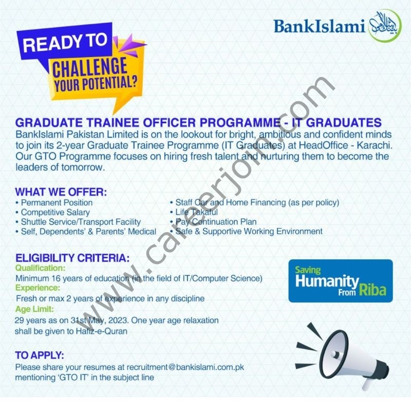 Bank Islami Pakistan Limited Graduate Trainee Officer Programme 2023 1