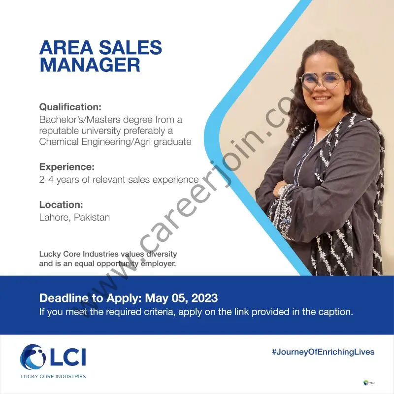 Lucky Core Industries Limited LCI Jobs Area Sales Manager Crops 1