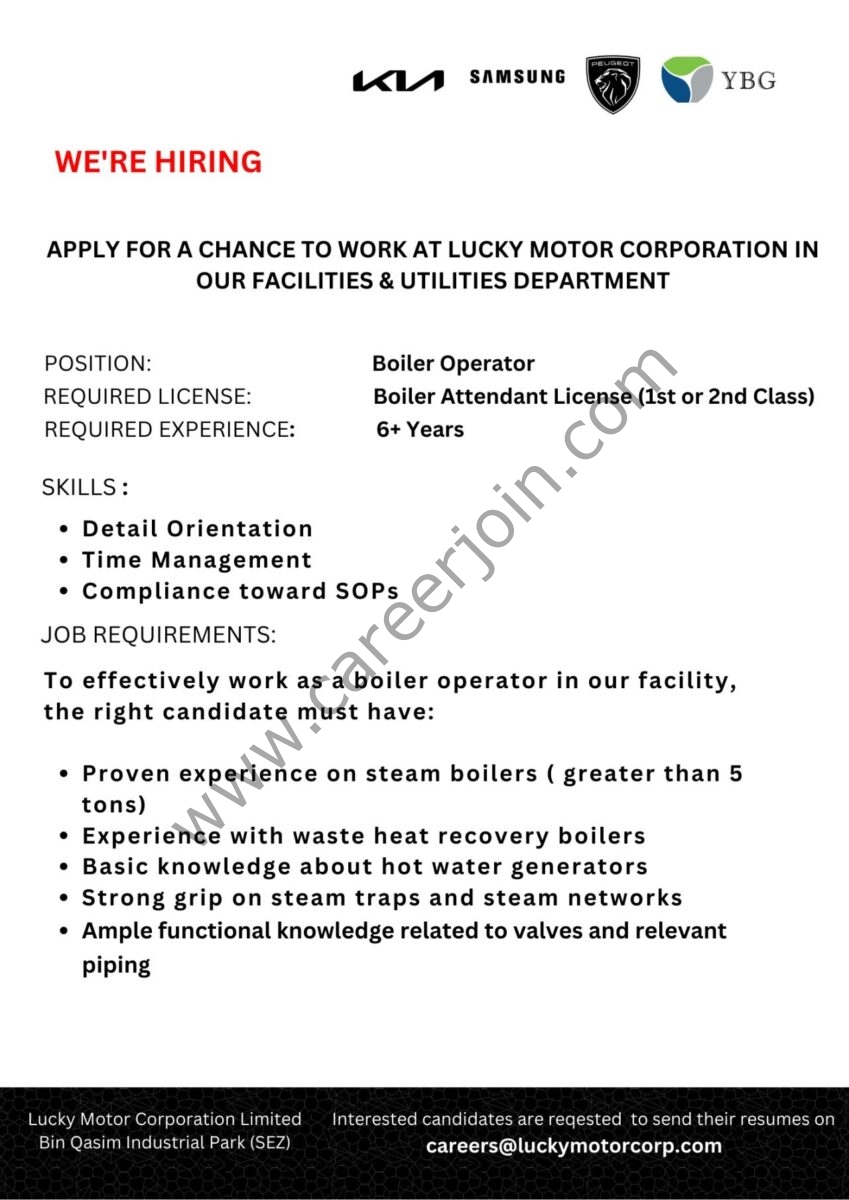 Lucky Motor Corporation Jobs May 2023 4