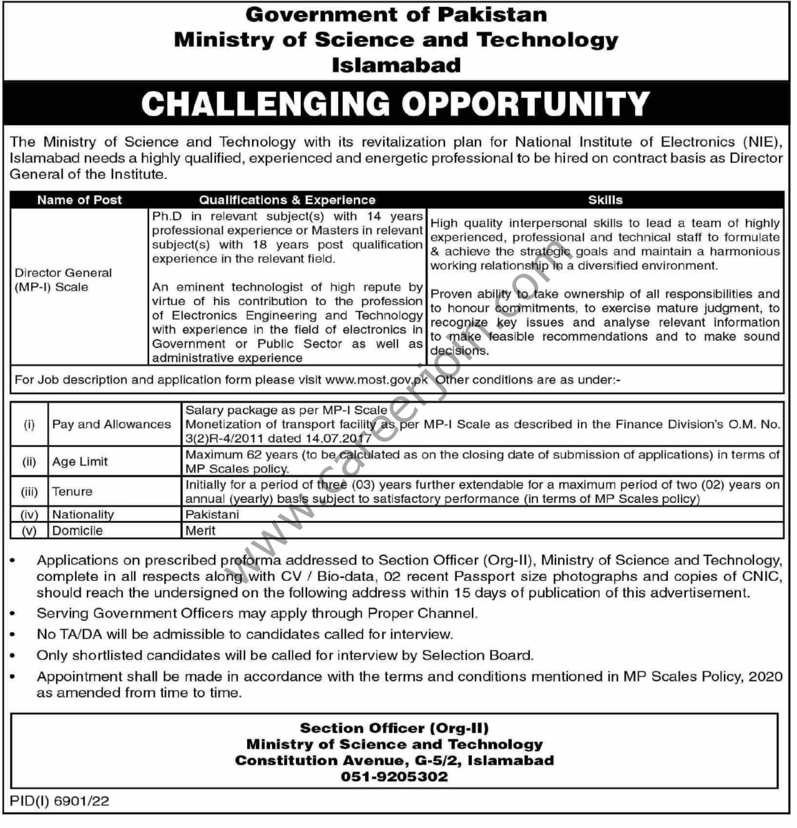Ministry of Science & Technology Jobs 14 May 2023 Dawn 1