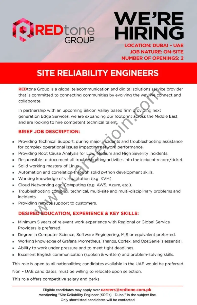 REDtone Group Jobs May 2023 1